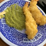 回転寿司の粉末緑茶と塩の相性が抜群!抹茶塩にして食べるのがおすすめ!