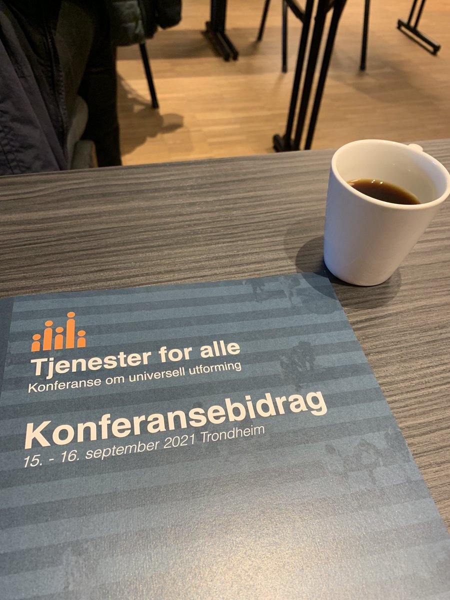 Another week, another conference! This time I’m at “Tjenester for alle” (Services for all), a conference on Universal Design. Looking forward to presenting work from the #PathwaysToTheWorldOfWork project tomorrow afternoon! 😊