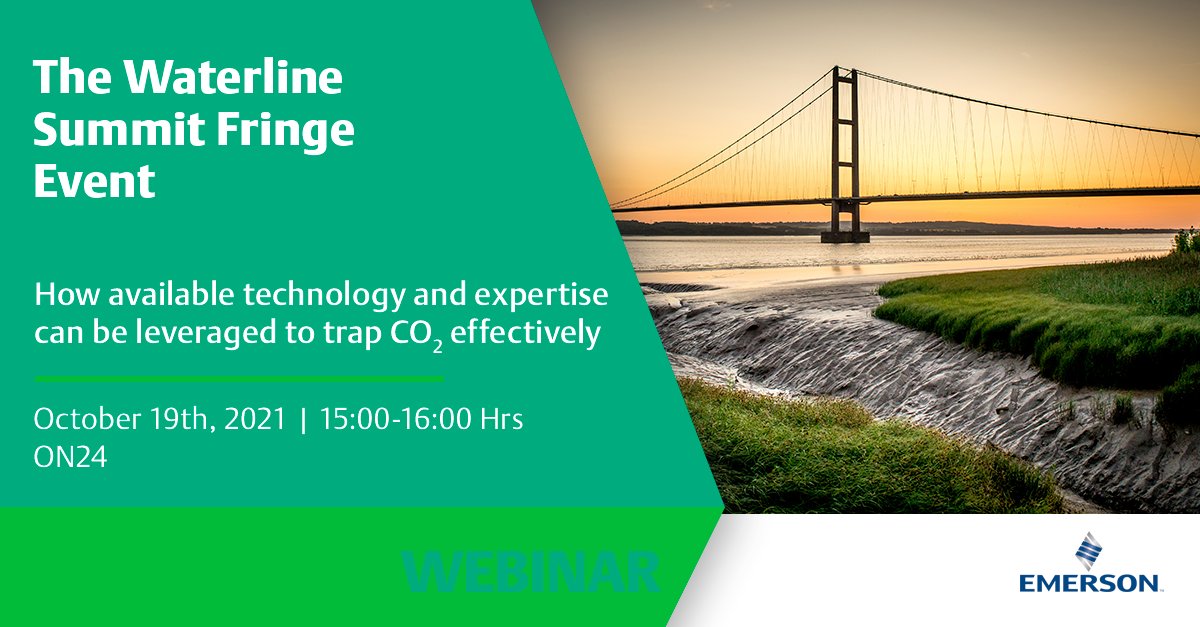 EMR_Automation's tweet image. Emerson is delighted to be hosting a webinar at The Waterline Summit on 19th October, where our sustainability experts discuss CO2 storage strategies for the Humber region emr.as/6smZ50G6j3J
#carboncapture #emersonautomationsolutions
