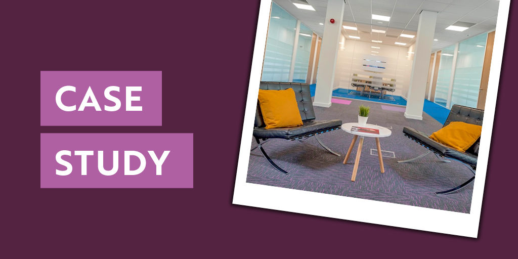 Check out this case study from the Royal Quays Business Exchange in Newcastle that contrasted our Array and Broadrib ranges: 

bit.ly/3zh6wIk 

#Carpet #CarpetDesign #OfficeDesign #CorporateInteriors #ColourContrast