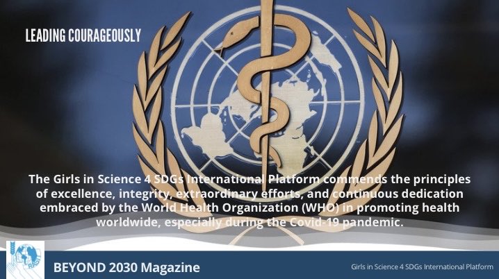 The first issue of the #Beyond2030 magazine is titled ‘Leading Courageously’ and features thanks to the heros of the @WHO that never stopped working during the pandemic! Stay tuned! The first issue #Beyond2030 magazine will be published in seven days!