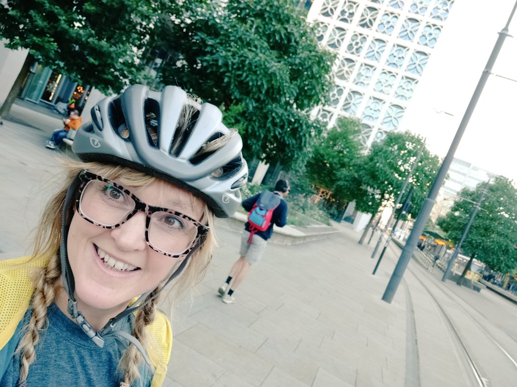 Back in the office today after 18months 😱 Nice to get back on the bike for the speedy commute into the city. #betterbybike #stpeterssquare @DWPDigital
