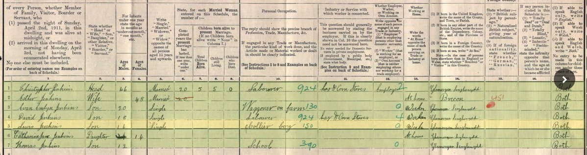 Bettsy51's tweet image. 🏉#otd 100yrs. Lewis (Llew) Jenkins (1894-1973),  famous #Senghenydd forward signs for @PontypoolRFC from @Cardiff_RFC. Capped twice by Wales in 1923. Living at Park Farm in 1901 and collier boy at 137 Commercial St, Senghenydd in 1911 🏴󠁧󠁢󠁷󠁬󠁳󠁿👲⛏️