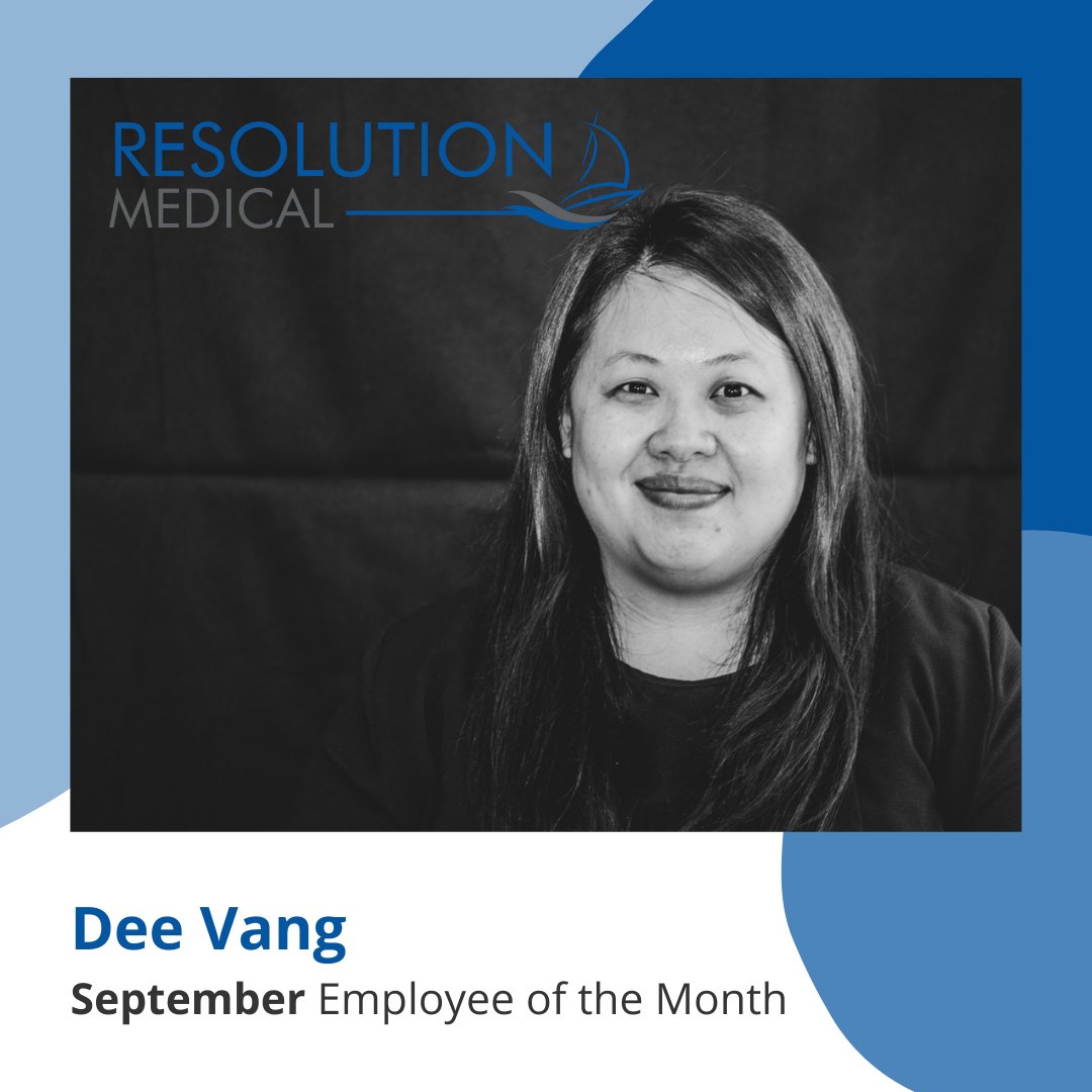 ResolutionMed's tweet image. Dee Vang represents the best of what Resolution Medical is known for. We are celebrating her relentlessly resourceful nature and positive attitude by naming her September&apos;s #EmployeeOfTheMonth. 🎉 #medicaldevice