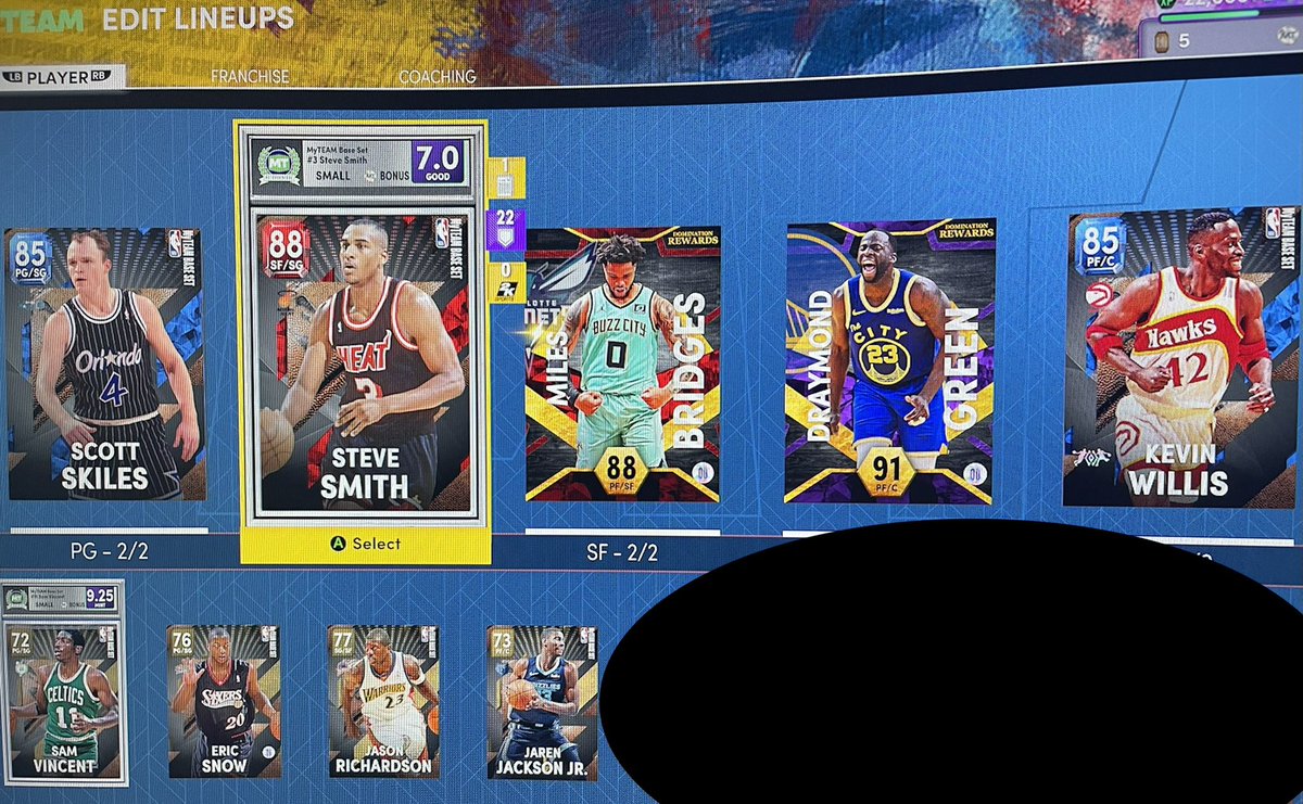 rell2tru's tweet photo. @MSU_Basketball so far in #NBA2K22. #GoGreen
#ScottSkiles @MilesBridges #EricSnow (@realdsnow) #KevinWillis #SamVincent https://t.co/Df06jYsBzd