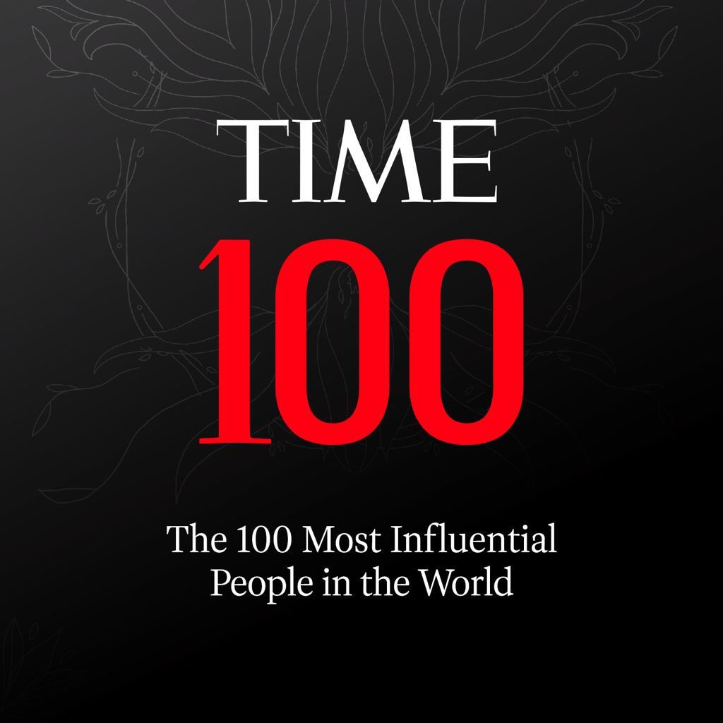 TIME's list of the 100 Most Influential People in the world is out, I'm so honored to be a part this group: https://t.co/HEoGIgJ4Ib #Time100 @TIME