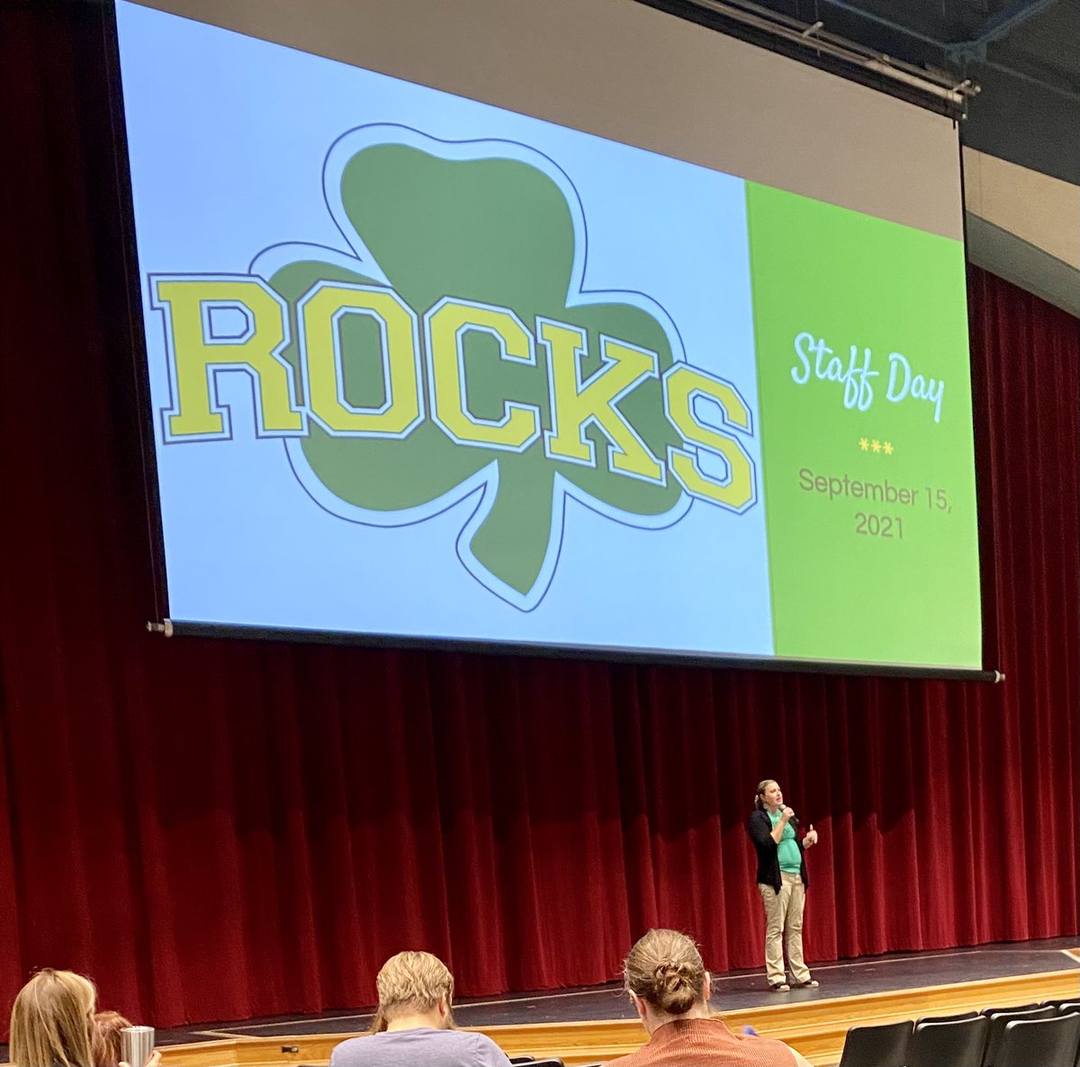 Excited to start this day of learning at the high school with Principal Denniston and her amazing staff!