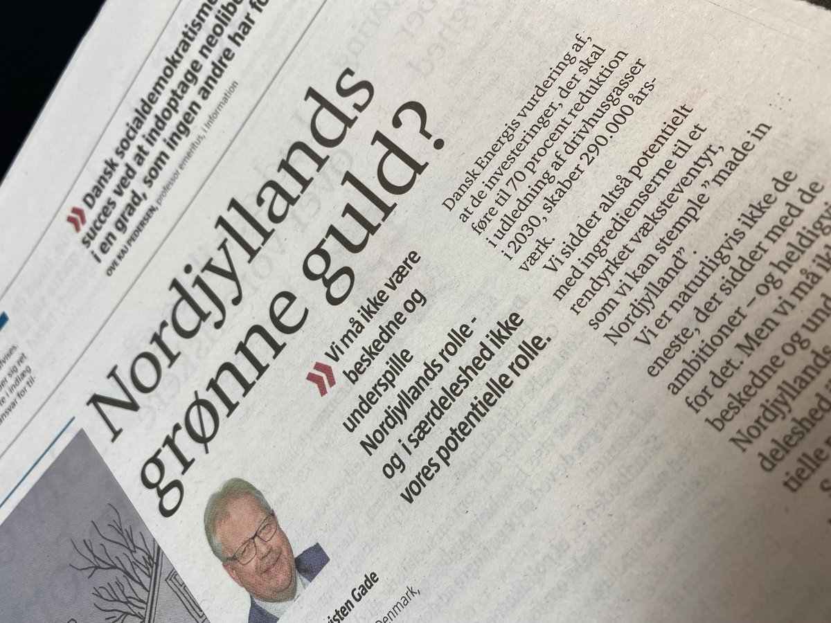 Nordjylland klar til CCUS-eventyr – men #dkpol er nødt til at træde på speederen.

Sammen skal vi satse på investering, udvikling og opskalering af infrastrukturen omkring CCUS, før vi kan høste klimagevinsterne inden 2030.

#dkgreen #dkbiz 

📰👉bit.ly/3nzOVrO