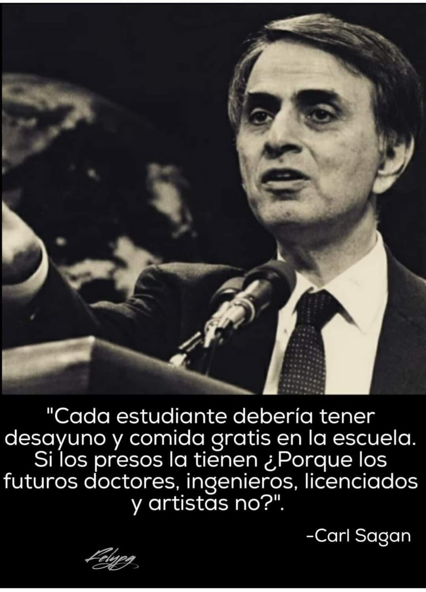 Impecable reflexión y propuesta de Carl Sagan