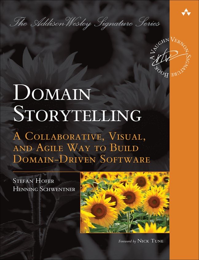 Finally! *Domain Storytelling* is out. 🥳🎉<a href="/hofstef/">Stefan Hofer @hofstef@social.wps.de</a> and I are both exhausted 🤪 and very happy 😃. Grab your e-book at InformIT click.linksynergy.com/deeplink?id=Lb… or Amazon amazon.com/gp/product/013…. Print ed. will follow in a few weeks and can already be preordered. #domainstorytelling #🌻