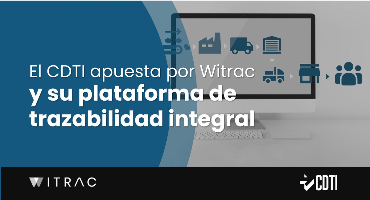 Contentos de haber conseguido una subvención de @CDTIoficial para seguir desarrollando la cadena de valor conectada con nuestra plataforma integral de trazabilidad de la cadena de suministro. Con #ML #AI y  #BigData estamos construyendo conjuntamente el futuro de la Industria 4.0