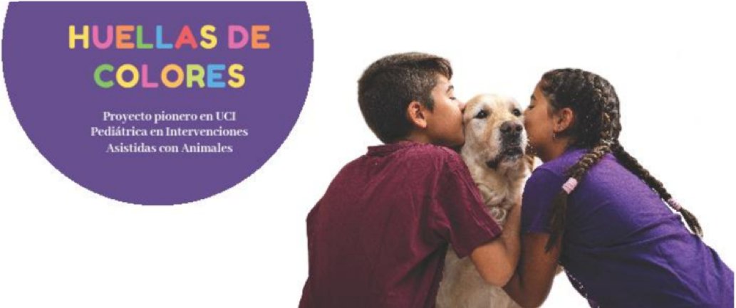 Continuamos con las sesiones virtuales del proyecto #HuellasDeColores que realizamos junto a <a href="/PsicoTAA/">PsicoAnimal Terapias Asistidas con Animales</a> en la UCI pediátrica del <a href="/hospital12oct/">Hospital 12 Octubre</a>.