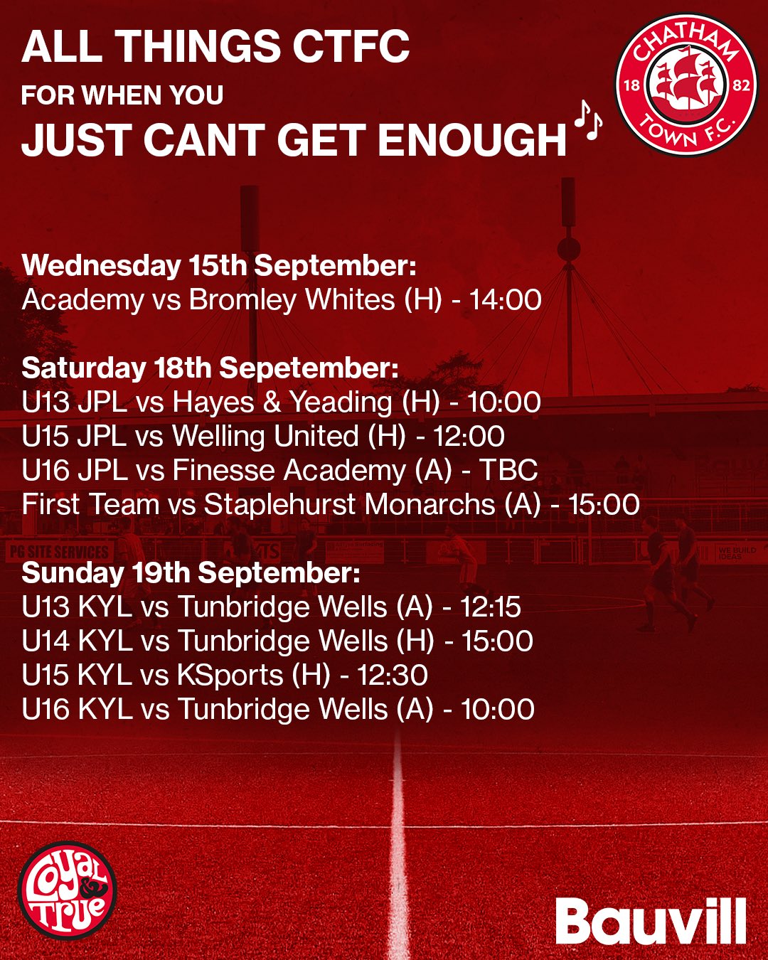 Chatham Town on Twitter "All things CTFC for when you Just Can’t Get