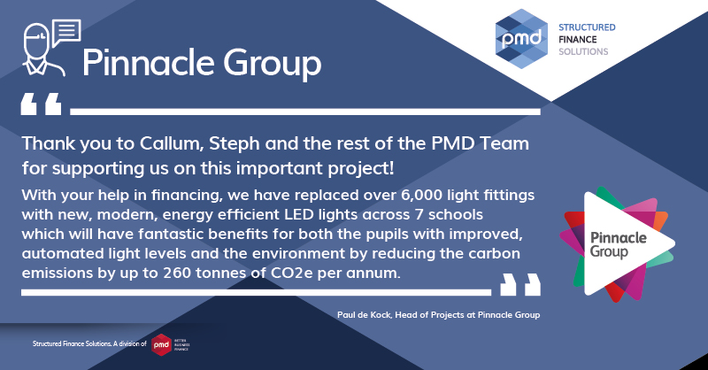 We love getting feedback from our clients – especially when it's as positive as this! 
 
A huge well done to <a href="/CallumBullAF/">Callum Bull</a> &amp; Steph on their work with <a href="/_pinnaclegroup/">Pinnacle Group</a> in helping implement energy-efficient lighting across 7 schools
 
Keep up the good work team! 
 
#CustomerService