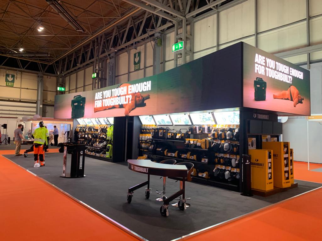 21.5 x 1.5 m of LEDskin... Well, that's a nice showstopper! This amazing build by <a href="/Symbiosis_UK/">Symbiosis</a> for Toughbuilt, impressed at The Health &amp; Safety Event 2021.