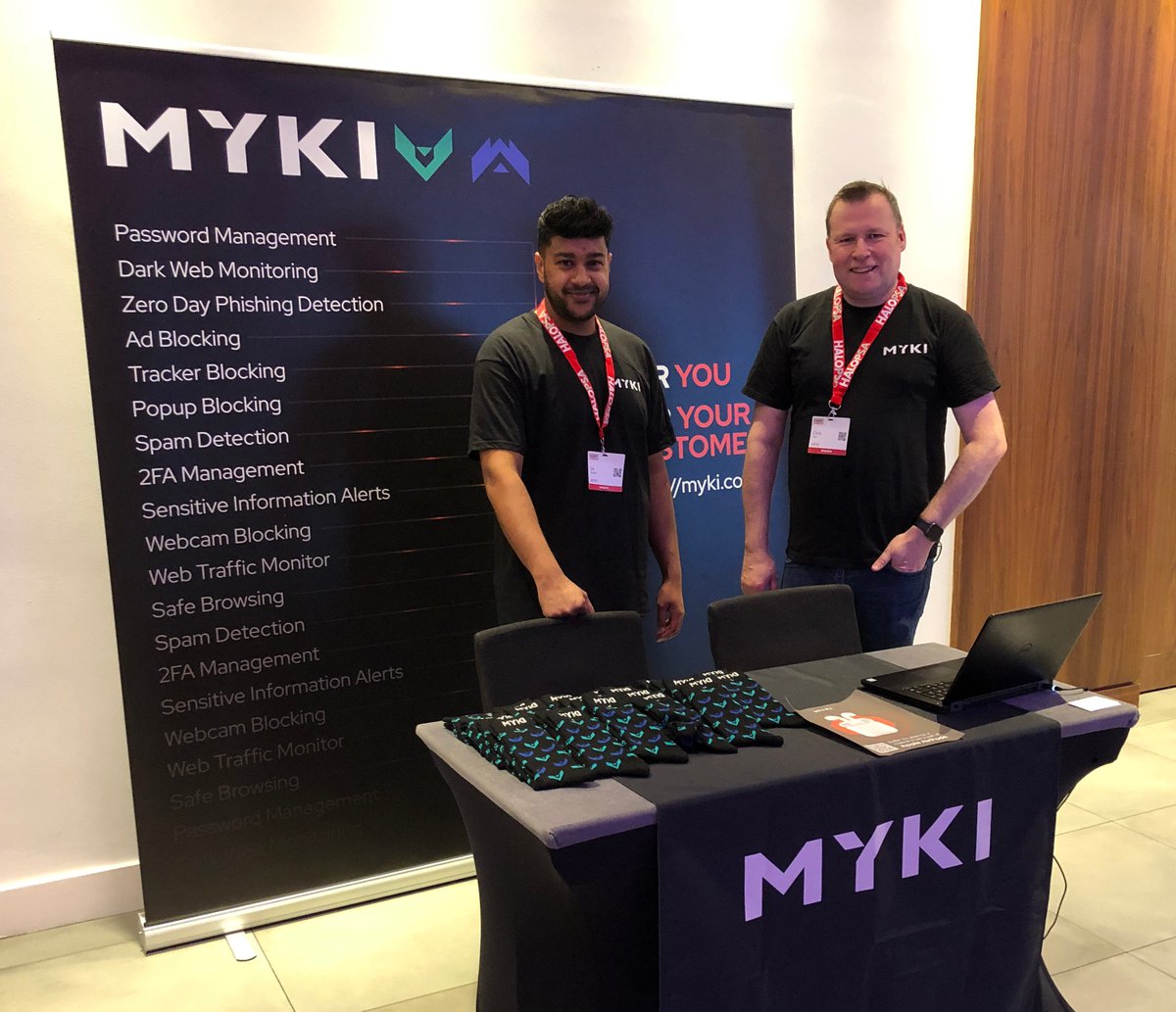MYKISecurity's tweet photo. We’re in London today for the Managed Services Summit! Make sure you stop by the MYKI stand to say hello, learn more about how we can help you better protect your customers, and of course, pick up some MYKI socks! #mshsummit https://t.co/ccYGupEF9N