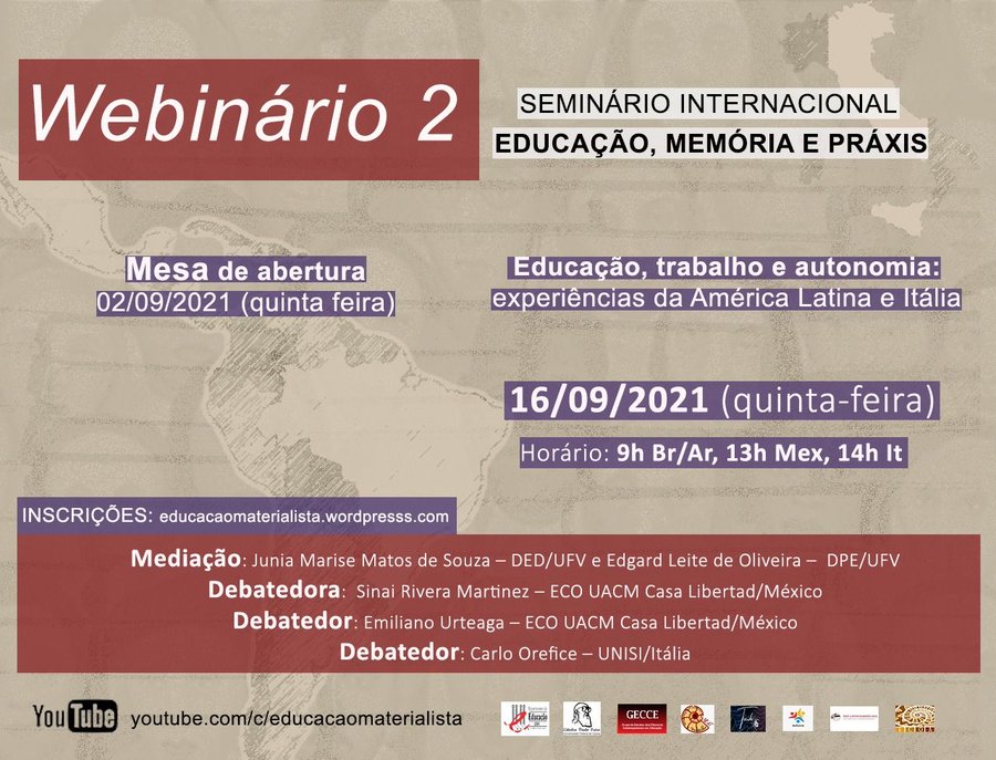 ilusozialak's tweet photo. Educação, Memória e Práxis mintegia, gure kide diren @EducacionComun-ren partaidetzarekin: @sinrimar eta @pasclee. Bihar, osteguna, 18:00etan
https://t.co/TBbMhZATZi

Youtube bidez segitu ahal izango duzue
https://t.co/HZRa8qsT8S

Ez galdu! https://t.co/s57o0b76AD