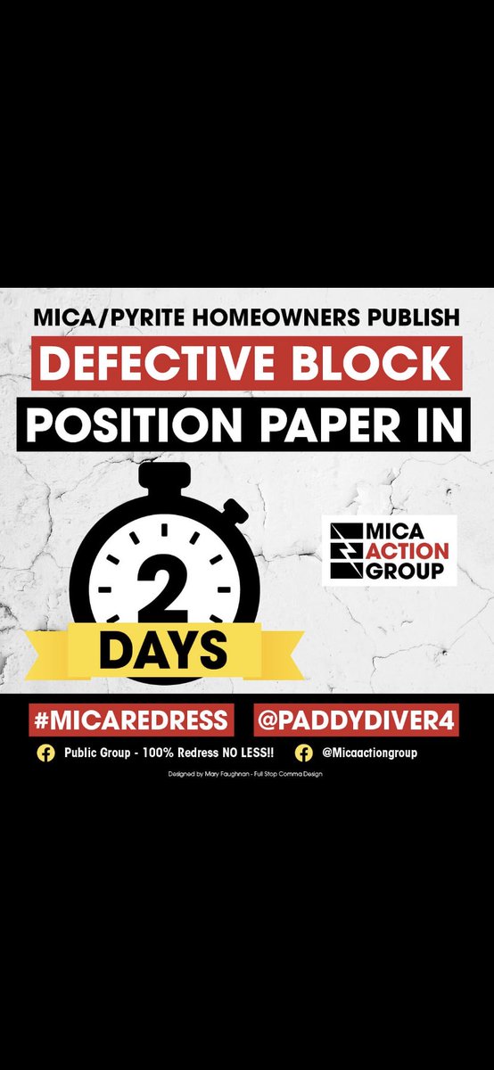 BlocksIreland's tweet image. With only days left before  the Poistion Paper from the Defective Block Working Group is published @GregHughes2 will talk to families caught up in the mica scandal each morning. Tune in to @highlandradio around 1.45 today to hear their side of the story. #MicaRedress
