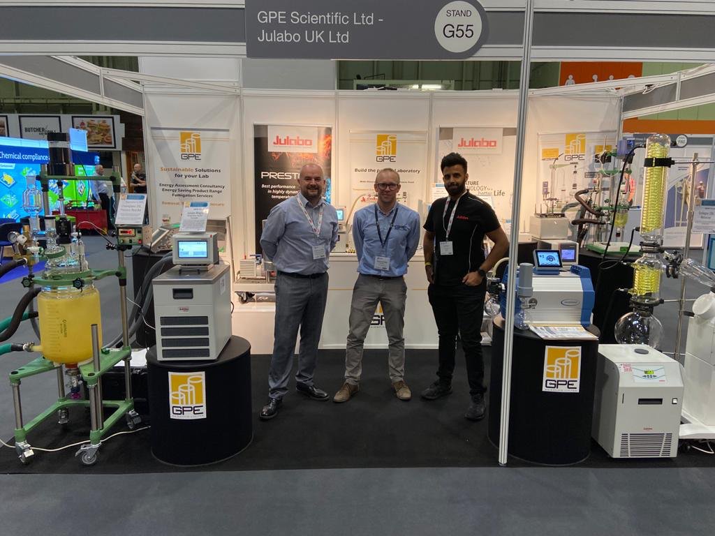 GPEScientific's tweet photo. ChemUK 2021 at the NEC today & tomorrow, We'd love to see you! We are exhibiting with #Julabo & have a range of #Chemistry #Laboratory #Equipment from leading suppliers.
#nanalysis #spectrometer #chemglass #reactor #scilogex #rotavap #AST #deft #jyoung #schlenk #nmr #vacuubrand https://t.co/LdOaIC0RWy