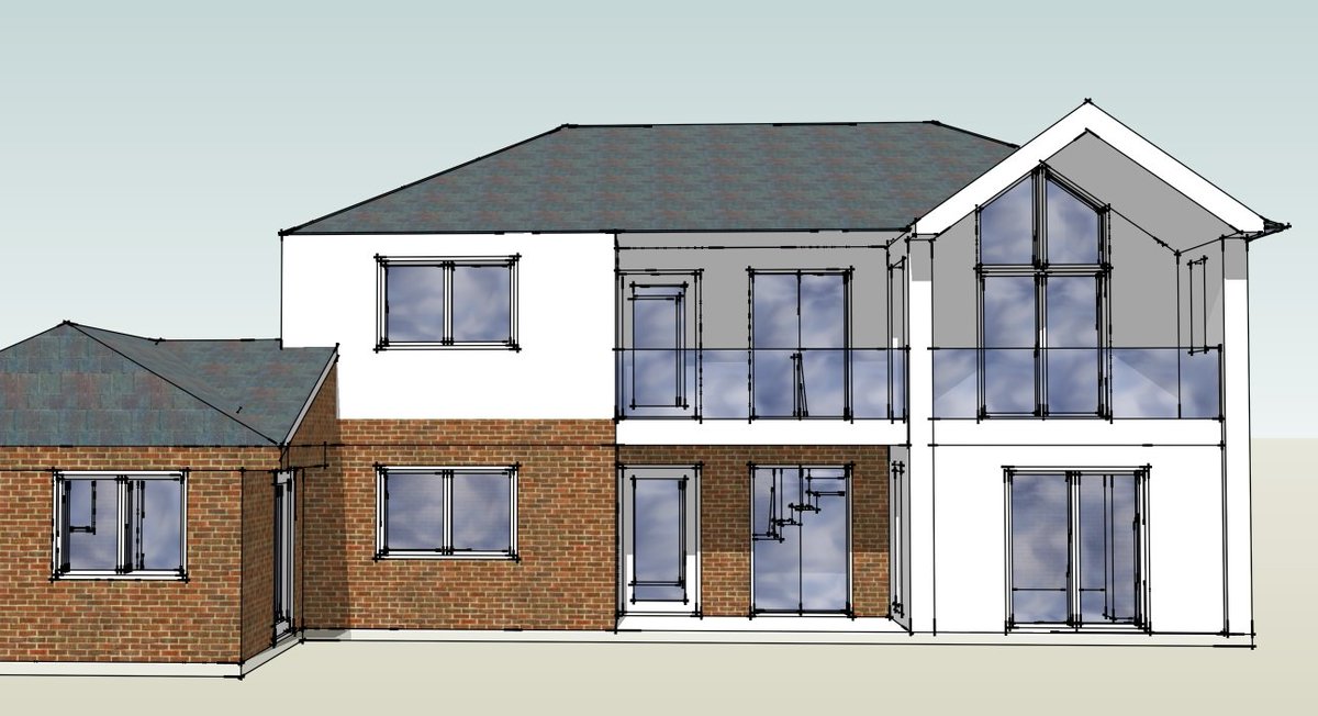 #doublestoreyrenovation #glazedbalustrade #newbuild #selfbuild #RIBA #architecture 
Contact us if you would like to make improvements to your home.