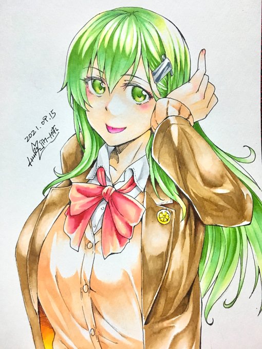 水彩筆ペンで落書き鈴谷 