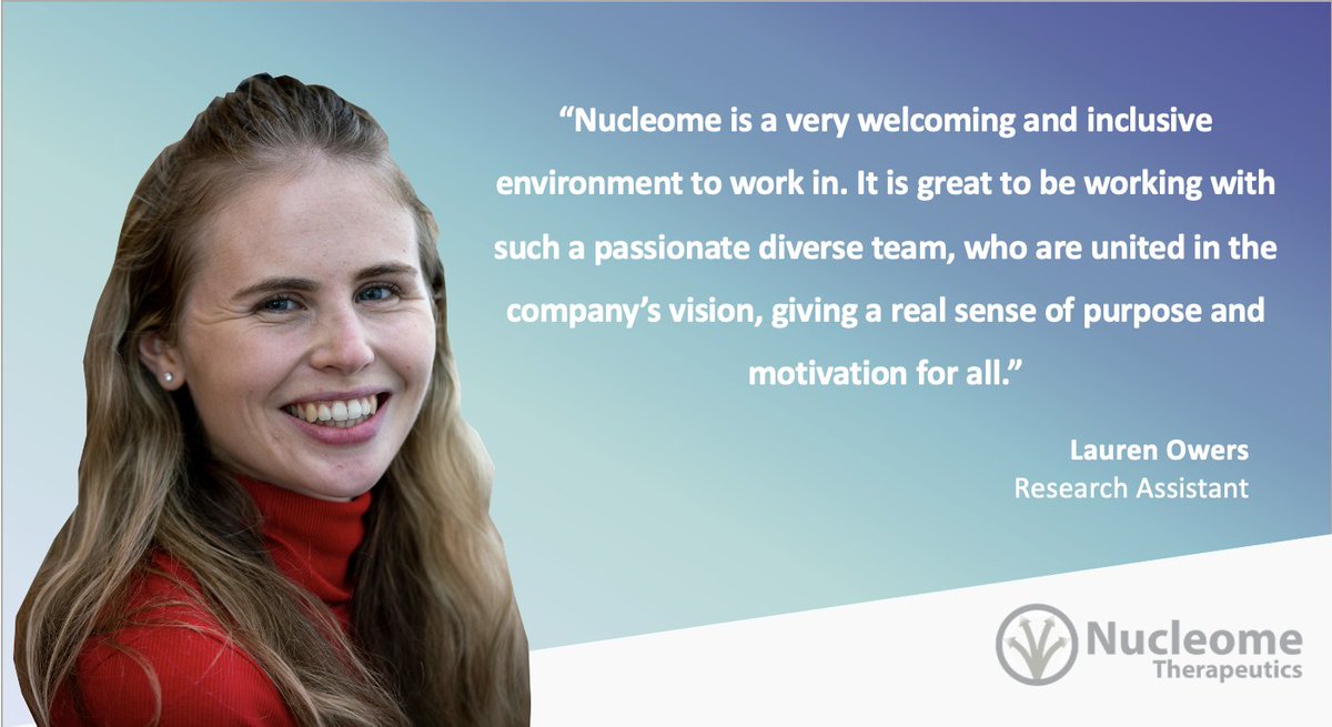 Happy #workversary to Lauren Owers, our Research Assistant, who is #celebrating one year of being part of the Nucleome #team! Thank you for all your hard work and commitment.