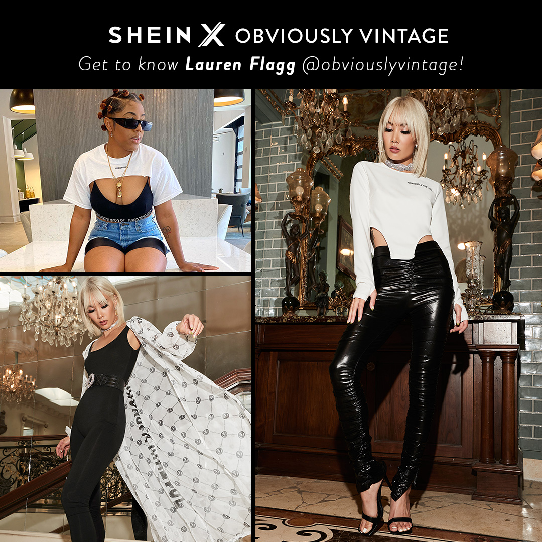 Get to know Lauren FlaggSparklesIG：@obviouslyvintage!

Shop ID：3201081, 3270772

#SHEINX
