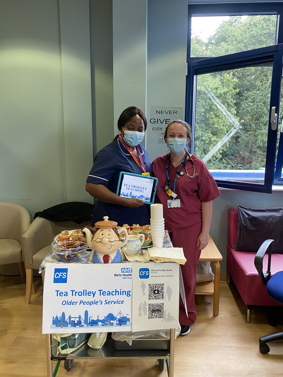 Big thank you to the frailty team. Tea trolley teaching such a fantastic idea and great cause ⁦@WhippsCrossHosp⁩ ⁦<a href="/WhippsCrossED/">Whipps Cross Emergency Department</a>⁩ ⁦<a href="/BartsFrailty/">Barts Frailty</a>⁩ ⁦<a href="/trissnrnurse/">Tristan@Bartshealth</a>⁩ ⁦<a href="/julesday20/">@julesday</a>⁩ ⁦<a href="/ratansiz/">💙Zebina Ratansi, MBE, RN💙</a>⁩ ⁦<a href="/mcspud_pitt/">Maria Pitt RN, MSC💙☘️</a>⁩ ⁦<a href="/CGZimuto/">Cynthia Zimuto</a>⁩