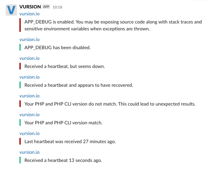 vursion_io's tweet photo. Add your Slack Webhook in your monitor's settings and https://t.co/hU1RKroDlf will send notifications to your Slack channel to inform you of any issue. https://t.co/ruWoe9mkwz