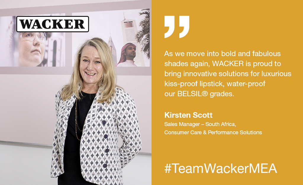 wackerchemie's tweet image. Make-up can boost attractiveness and confidence. #TeamWackerMEA and their #SolutionCreators are ready to meet a renewal in developments in color cosmetics by African companies for African skin with innovative solutions from the #BELSIL® product range: bit.ly/3lq4DmJ