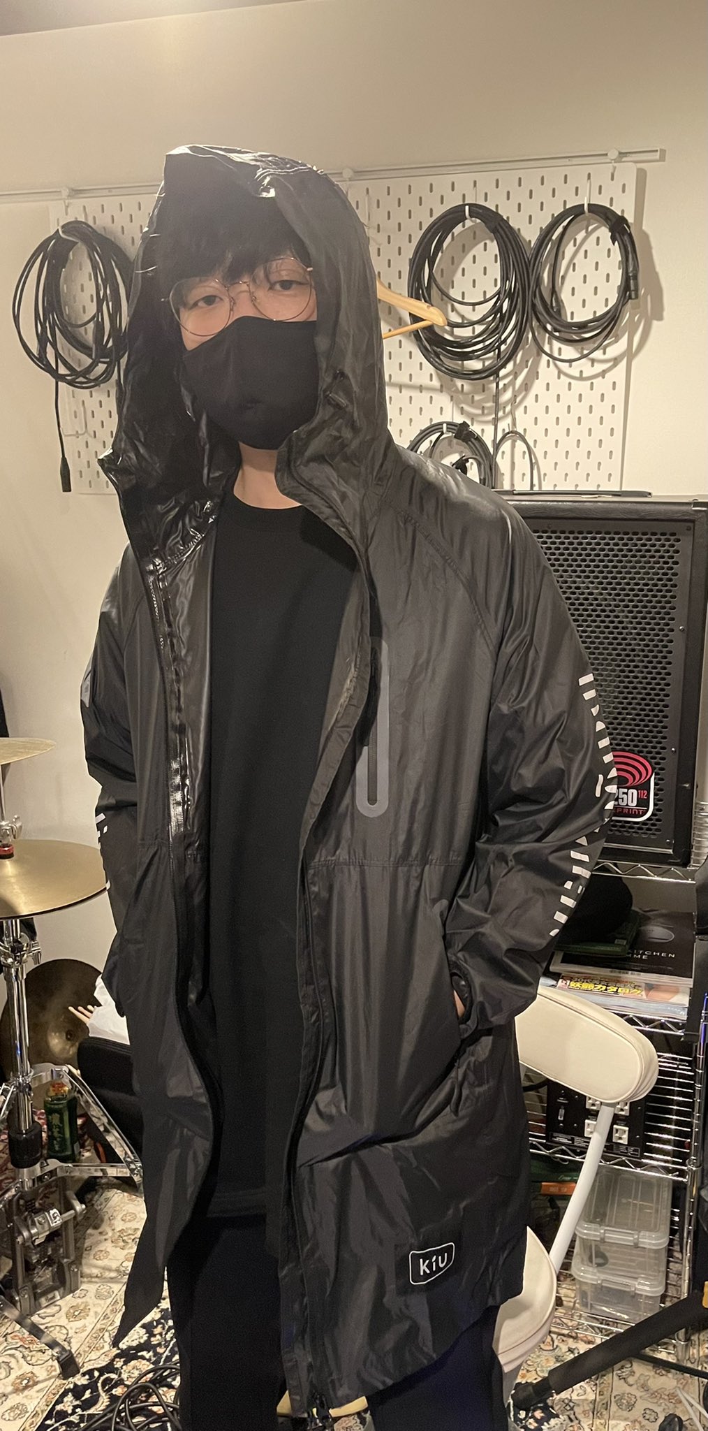 KiU - indigo la End ロゴレインコートの通販 by NON's shop