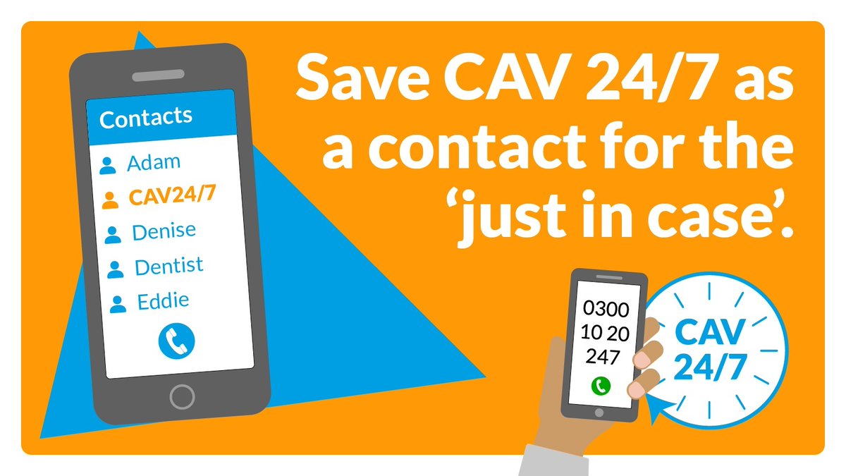 🗨️"I won't need to save the number, it won't happen to me."

You never know when a trip to the Emergency Unit may occur. If it's non life-threatening, you'll need to call CAV 24/7 first.
Why not save the number to your speed dial?

#CAV247 #PhoneFirst