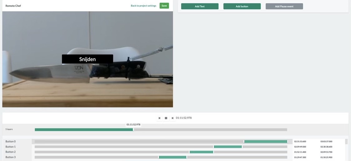 Haven’t shared much on what I’m building the last couple of weeks.
The first startup that I’m working on is a tool to create interactive videos. Users can add text, buttons and other media over existing videos. #12startups12months