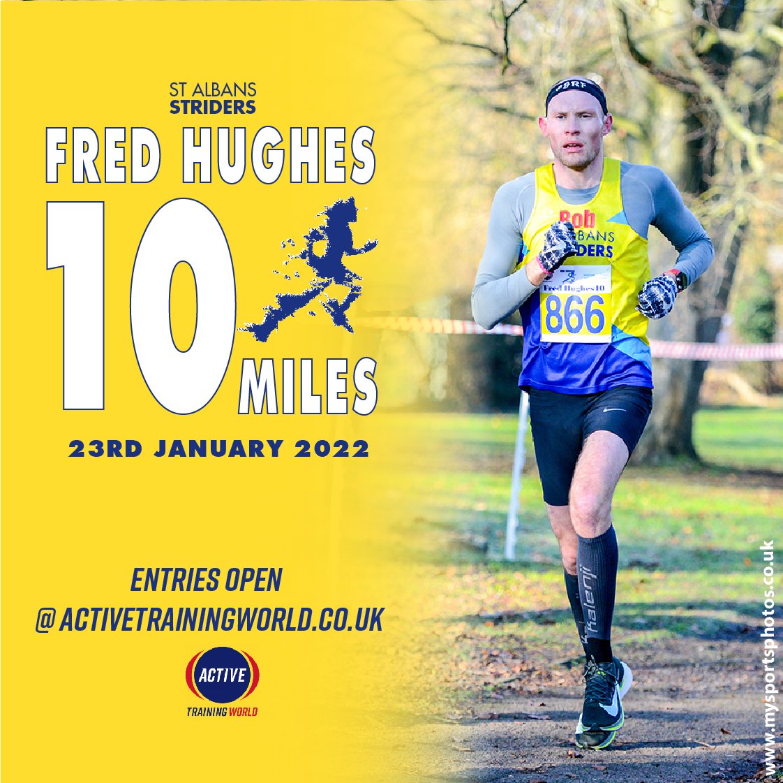 Entries now open! 🏃🏻🏃🏼‍♀️

🗓️ Sunday 23rd January 2022 10am

…lbansstriders.activetrainingworld.com/tc-events/fred…

#10miles, #StAlbans, #fitness, #runningevents,  #hertfordshire, #running, #fredhughes10 #stalbansstriders, #atw, #activetrainingworld