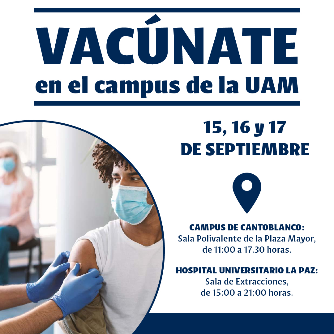 ⚠️INFORMACIÓN IMPORTANTE⚠️
💉Desde hoy y hasta el día 17 puedes vacunarte SIN CITA PREVIA
👨‍🎓👩‍🎓Solo tienes que llevar el carné de estudiante de #LaSalle o llevar el resguardo de matrícula
📍Campus Cantoblanco: Plaza Mayor |11-17.30h
📍Hospital La Paz: Sala de Extracciones |15-21h