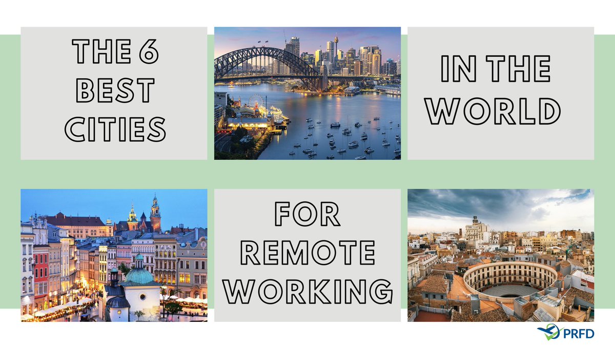 prfd_aero's tweet image. Still working from home but need a change of scenery? 
Here are the 6 best cities in the world for remote working. bit.ly/3A8wBcR #PRFD #YourReliablePartner #remoteworking #travel #destinations #Covid_19
