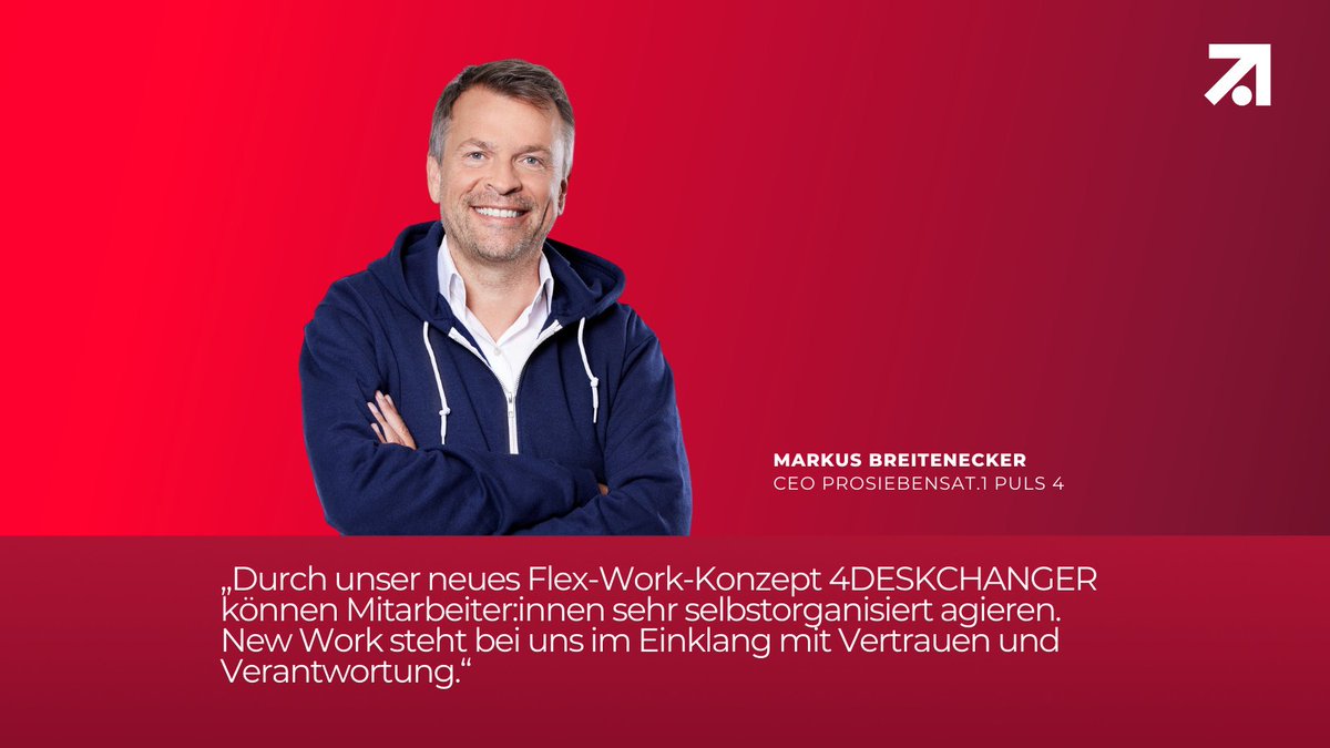 P7S1P4's tweet photo. Heute starten wir das flexible Arbeitsmodell "4DESKCHANGER". 🥳
Dieses hybride, dynamische Modell kombiniert die positiven Aspekte der persönlichen Flexibilität mit der Möglichkeit, die Unternehmenskultur und die Arbeit im Team weiter hoch zu halten.
#4DESKCHANGER #NEWWAYOFWORK https://t.co/0fJibVk8Xz