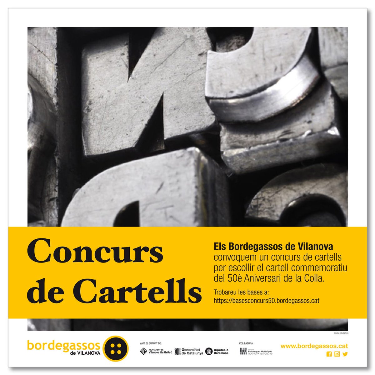 bordegassos's tweet image. ⚠Comença el compte enrere!!⚠ 

Només falten 15 dies per poder presentar el cartell commemoratiu del nostre 50è aniversari. 

💸Hi ha 1000€ en joc!

Segueix les bases i participa!
basesconcurs50.bordegassos.cat

#bordegassos50