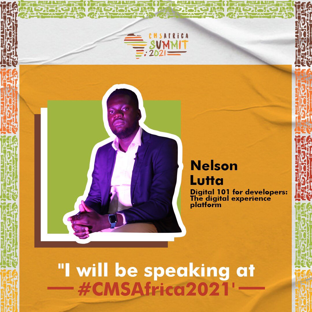To all my #techbro’s : catch me speaking at <a href="/africaCMS/">www.cmsafricasummit.org</a> summit, tomorrow at 3 pm.

I’ll be speaking on the #digitalexperienceplatform from a developers perspective. 

Sign up. Its free!

#CMSAFRICA2021 #digitaltransformation #BlackTechTwitter