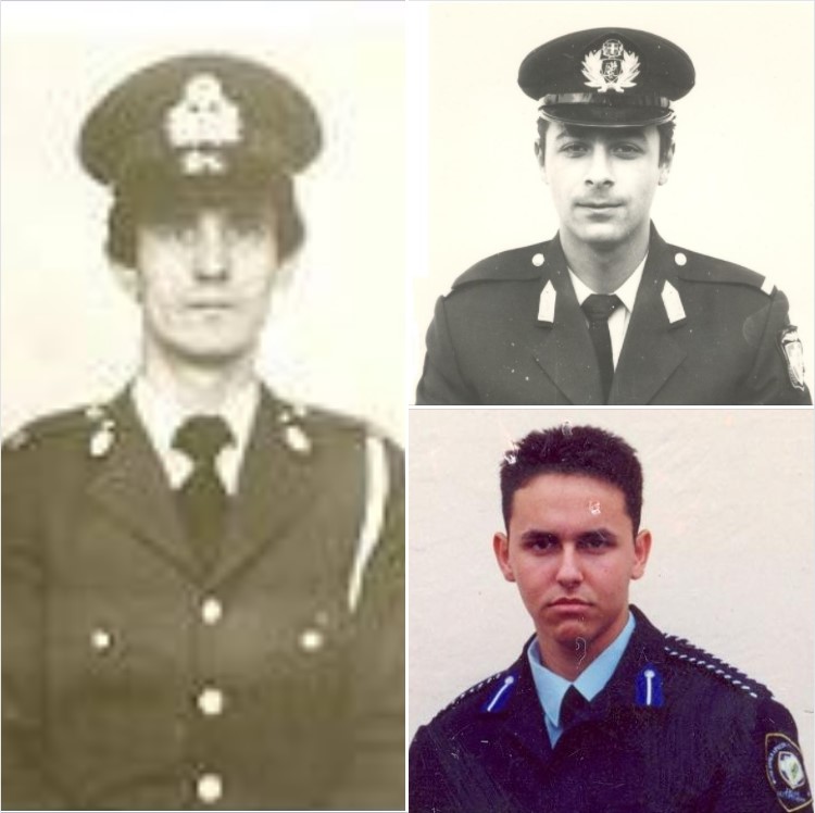 hellenicpolice's tweet photo. #ΣανΣήμερα, έχασαν τη ζωή τους
▪ Το 1984 ο Χωροφύλακας Απ.Σακοράφας τραυματίστηκε θανάσιμα από όπλο, κατά τη διάρκεια ελέγχου σε 4 άτομα 
▪ Το 2003 ο Ασ/κας Φίλ. Κοντογιάννης &amp; ο Δoκ.Αστ. Αλέξαν. Βανάκας τραυματίστηκαν θανάσιμα σε τροχαίο ατύχημα εν ώρα υπηρεσίας
#ΔενΞεχνάμε https://t.co/JVAtbk27VW
