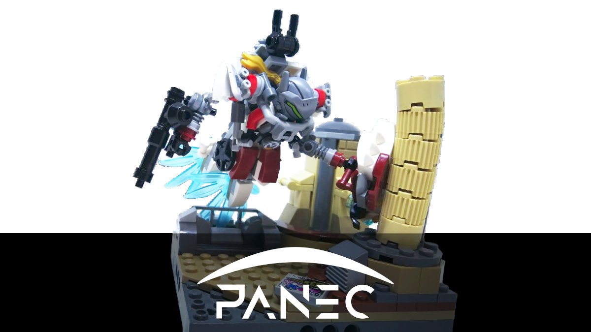 [EN] For #wipwednesday we present a small vignette made from #LEGO bricks and minifigure parts: it's sort of a powered exo-suit. We plan to offer physical figures for all factions in game as well. Using LEGO offers endless possibilities! #ttrpg #wip #token #roleplaying #tabletop