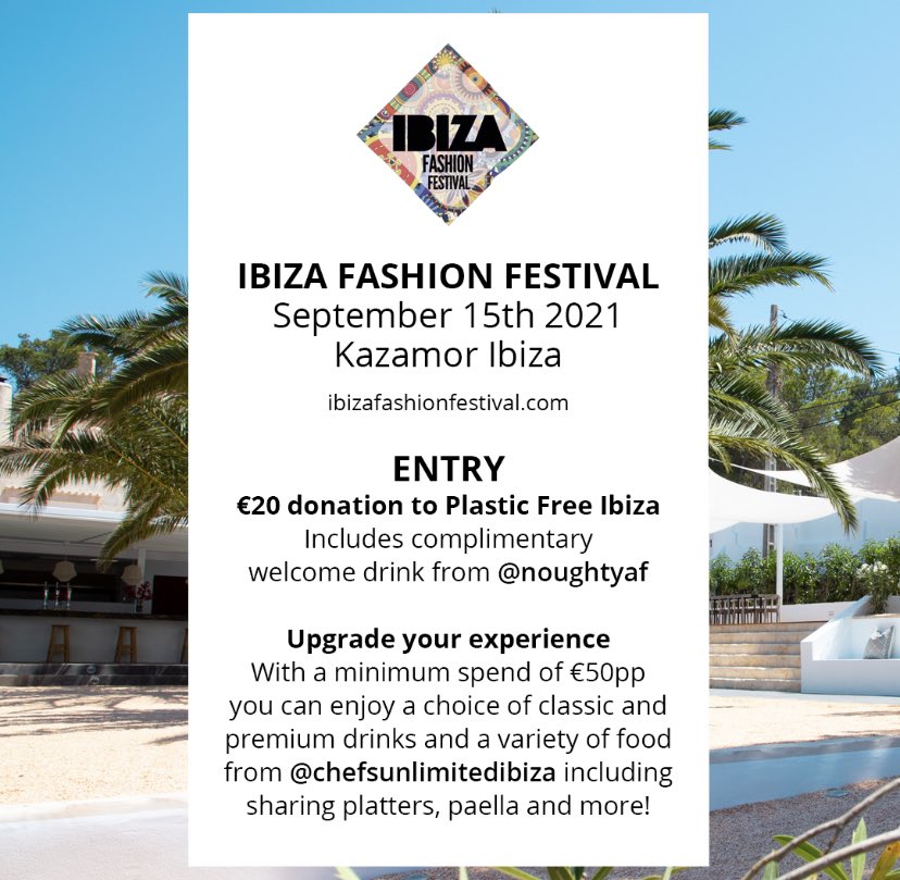 Today is the day !! Sustainable fashion event for @plasticfreeibiza get your tickets