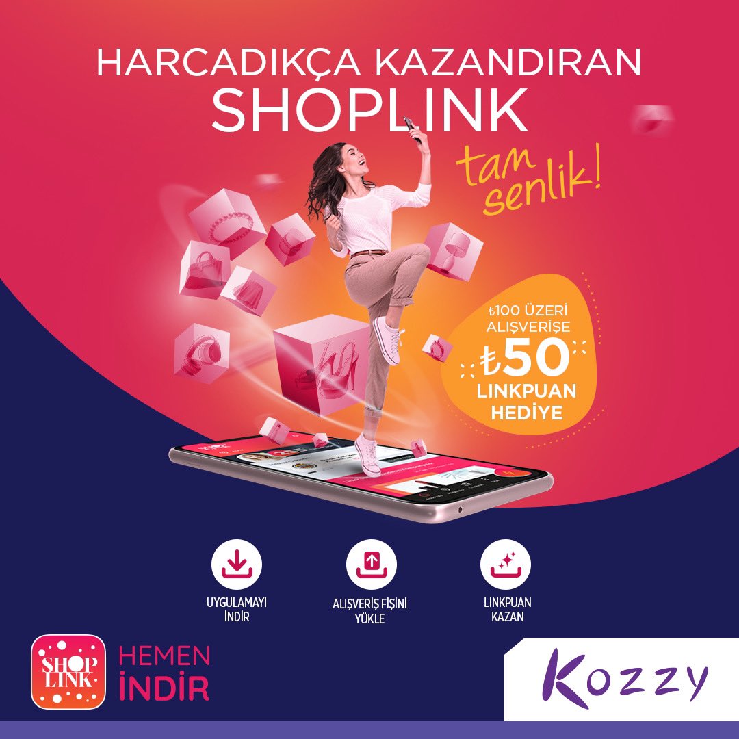 #ShopLink ile alışverişlerinden %10 #LinkPuan kazan, kazandıklarını anlaşmalı mağazalarda harca!👔👟👗
Kazanmaya başlamak için şimdi ShopLink’i indir ve hemen üye ol!📲👉🏻 shoplink.com.tr
<a href="/shoplinktr/">shoplinktr</a> #kozzy