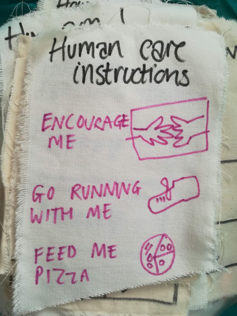mahliaamatina's tweet photo. Really cool to look over some of the responses to the ‘care label’ activity we had at the #80WashingLines takeover at @SalisburyArts It’s great to be reminded of how art connects us all and how there’s such an appetite to engage and create together @WiltsCreative https://t.co/qm6Vl5fAv4