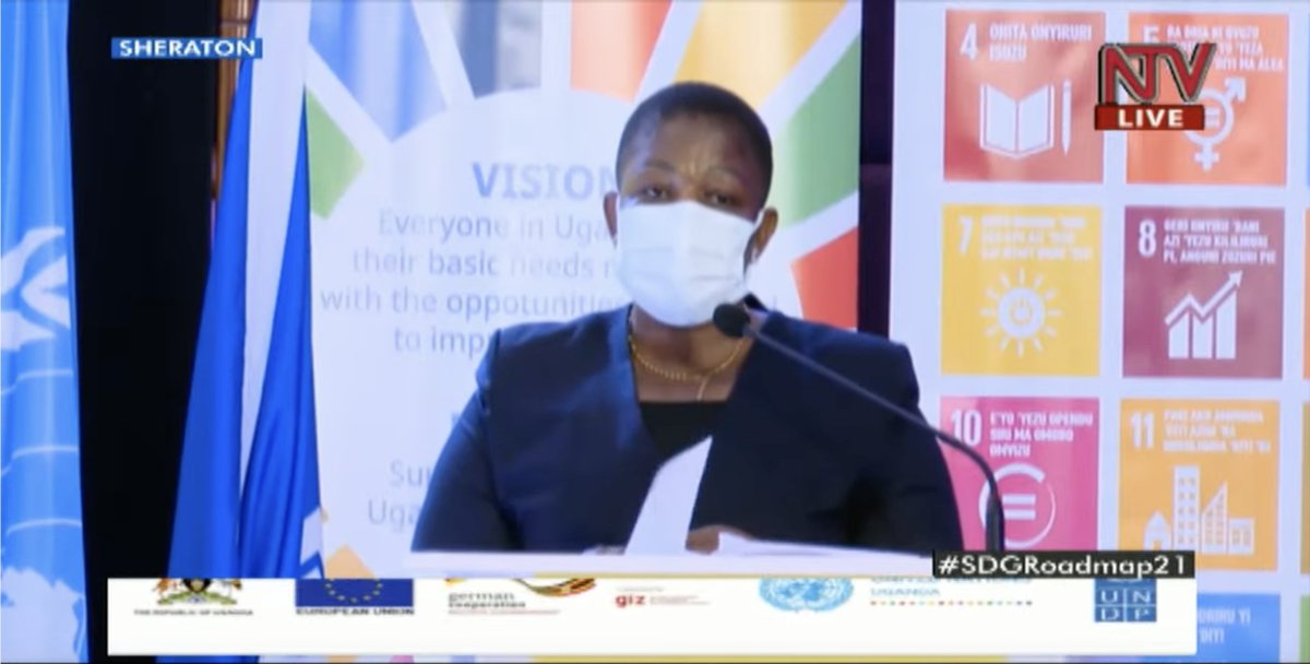 ntvuganda's tweet photo. In whatever we do, we have to work with the people that the SDGs target. That's why I am happy that we have Bebe Cool and Buchaman here, this inclusion is much needed - Hon Justine Lumumba, Minister of General Duties.
#SDGRoadMap21 | https://t.co/exV16lEwRK https://t.co/EPOyRNl5dR