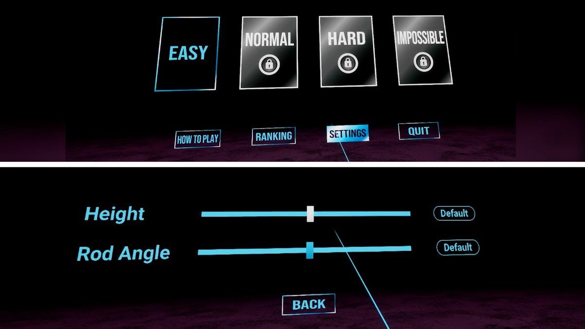 StudioRedream's tweet photo. 📣Small Update for Steam: Settings have been added to the menu screen. You can now adjust the eye height and rod angle.

Let us know if you encounter any issues.
#DANGERELECTRICSHOCK #VR #VirtualReality https://t.co/hd9qIJr6Vi