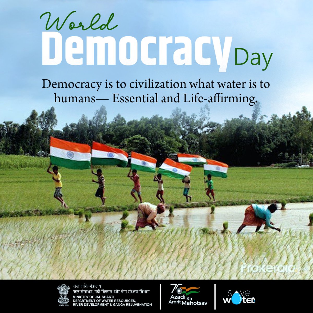 On the occasion of #WorldDemocracyDay today, let us commit to a future in which we recognize human rights and the rule of law as fundamental to democracy.