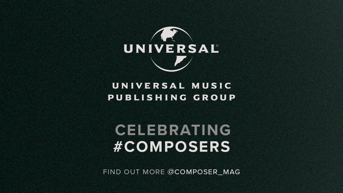 Celebrating #Composers with @Composer_mag today 🎶

Get to know UMPG's composers on our 𝘾𝙤𝙢𝙥𝙤𝙨𝙚𝙧 𝙃𝙪𝙗 playlist:

▶️ smarturl.it/UMPGComposerHub

+ let us know what it means to be a composer... 💬

#Composers #Songwriters