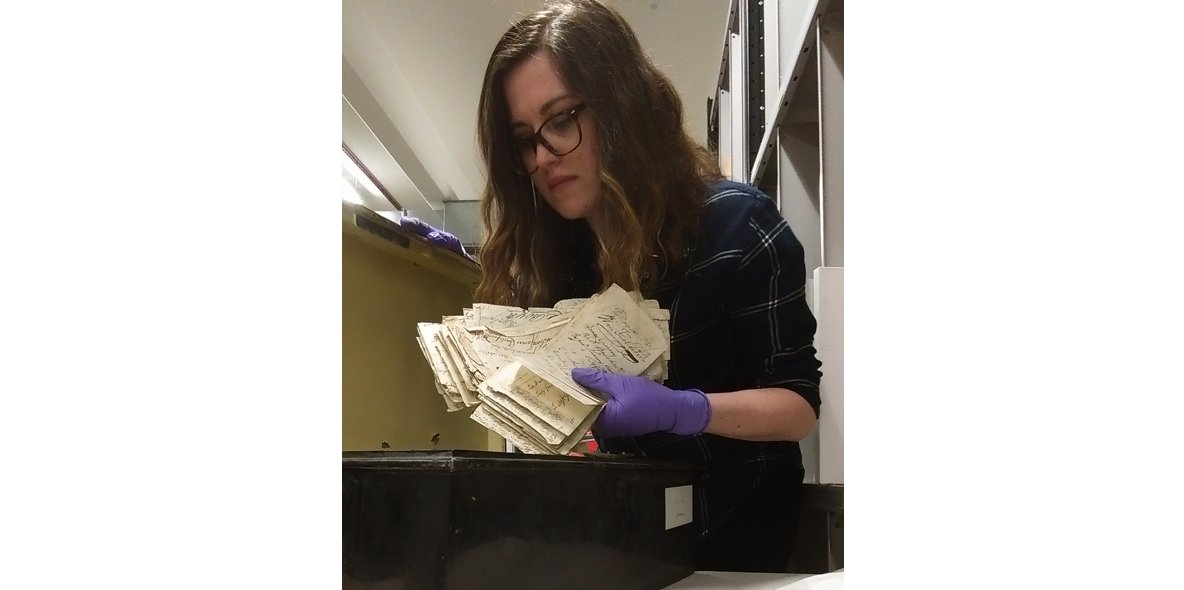 boemuseum's tweet photo. Happy #AskACurator day! 

I’m Ellie and I’m the Collections Officer for the museum. You can normally find me in the store cataloguing and caring for our collection of nearly 40,000 objects. 

I’m around for the next hour and would love to answer any questions! https://t.co/6gc8858EjR