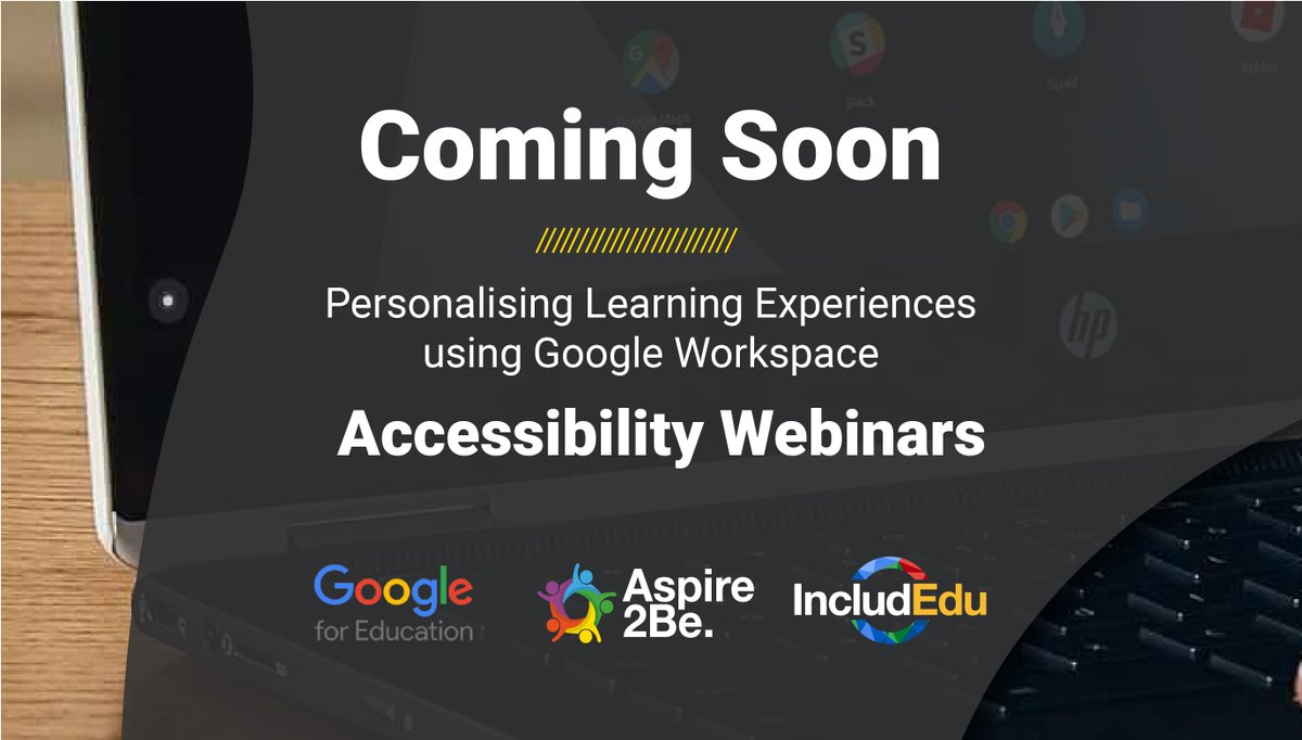 Aspire2Be's tweet image. Later this month, @Rufio99 begins a series of live @GoogleForEdu webinars, showcasing tools to develop personalised learning experiences, for all learners, using #GoogleWorkspace

To register for these free events, please visit bit.ly/personalisingg…

#IncludEdu @IncludEduOnline